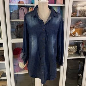 Jean blouse